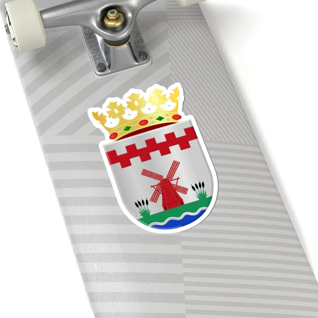 Molenlanden wapen (Netherlands) (Coat of Arms) STICKER Vinyl Kiss-Cut Decal - The Sticker Space