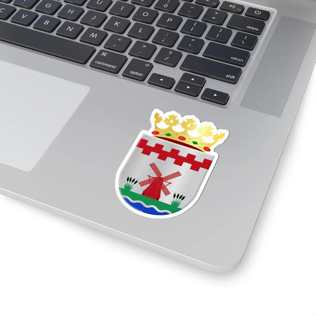 Molenlanden wapen (Netherlands) (Coat of Arms) STICKER Vinyl Kiss-Cut Decal - The Sticker Space