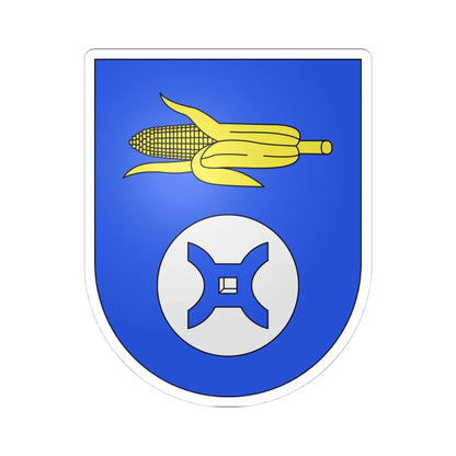 Moleno-coat of arms (Switzerland) (Coat of Arms) STICKER Vinyl Kiss-Cut Decal 4 Inch White - The Sticker Space