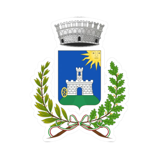 Molini di Triora-Stemma (Italy) (Coat of Arms) STICKER Vinyl Kiss-Cut Decal 2 Inch White - The Sticker Space