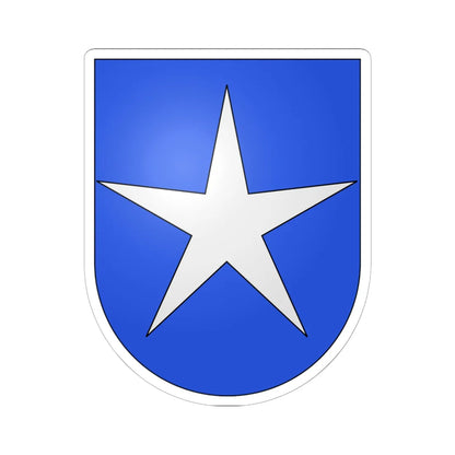 Mollis-coat of arms (Switzerland) (Coat of Arms) STICKER Vinyl Kiss-Cut Decal 6 Inch White - The Sticker Space