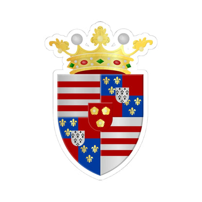 Momignies wapen (Belgium) (Coat of Arms) STICKER Vinyl Kiss-Cut Decal 4 Inch White - The Sticker Space