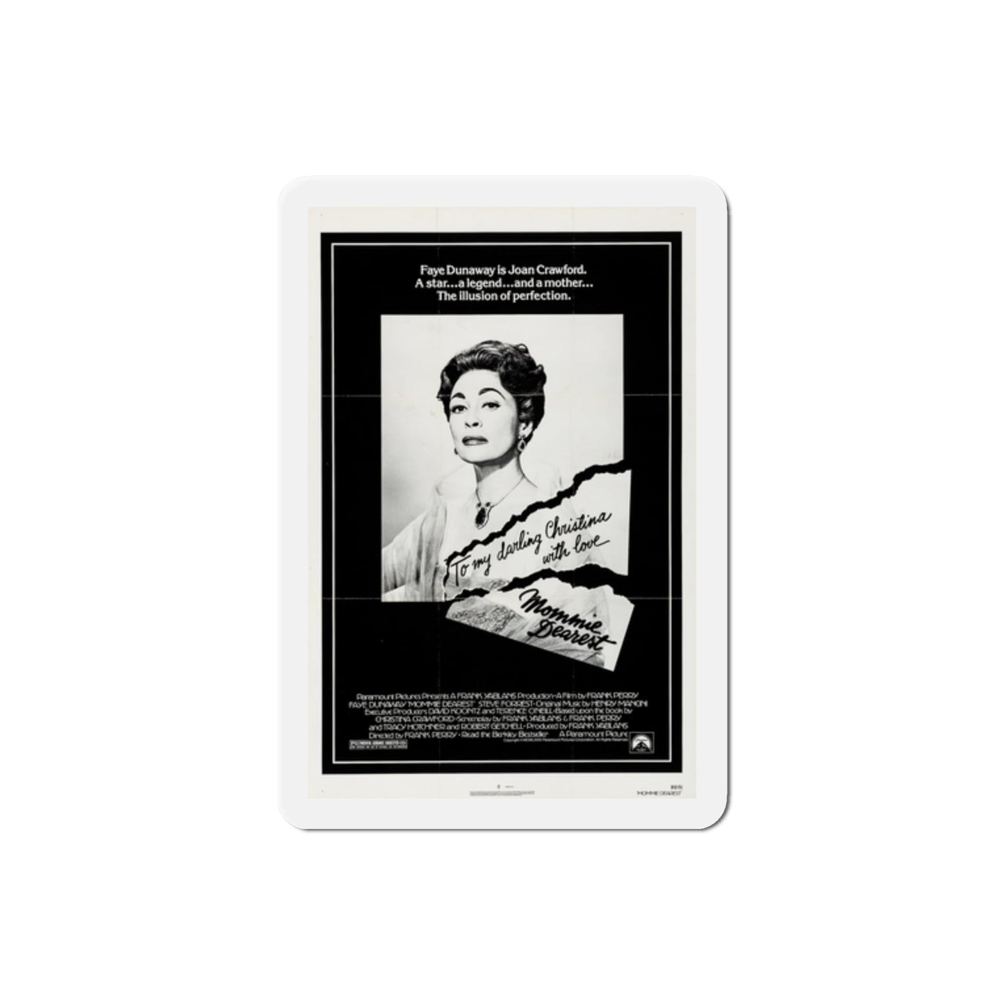 Mommie Dearest 1981 Movie Poster Die-Cut Magnet-2" x 2"-The Sticker Space