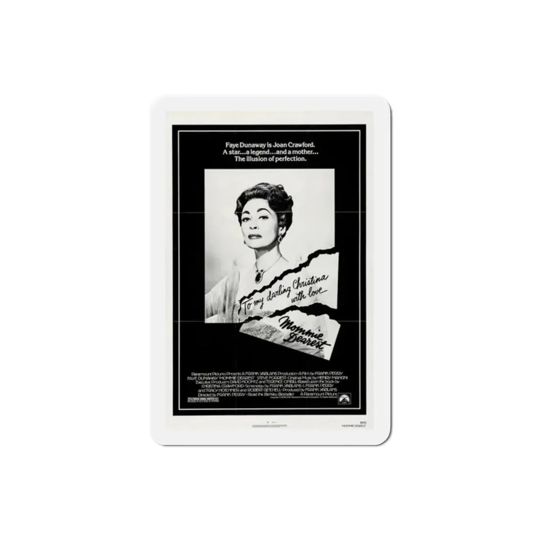 Mommie Dearest 1981 Movie Poster Refrigerator Magnet 2 Inch - The Sticker Space