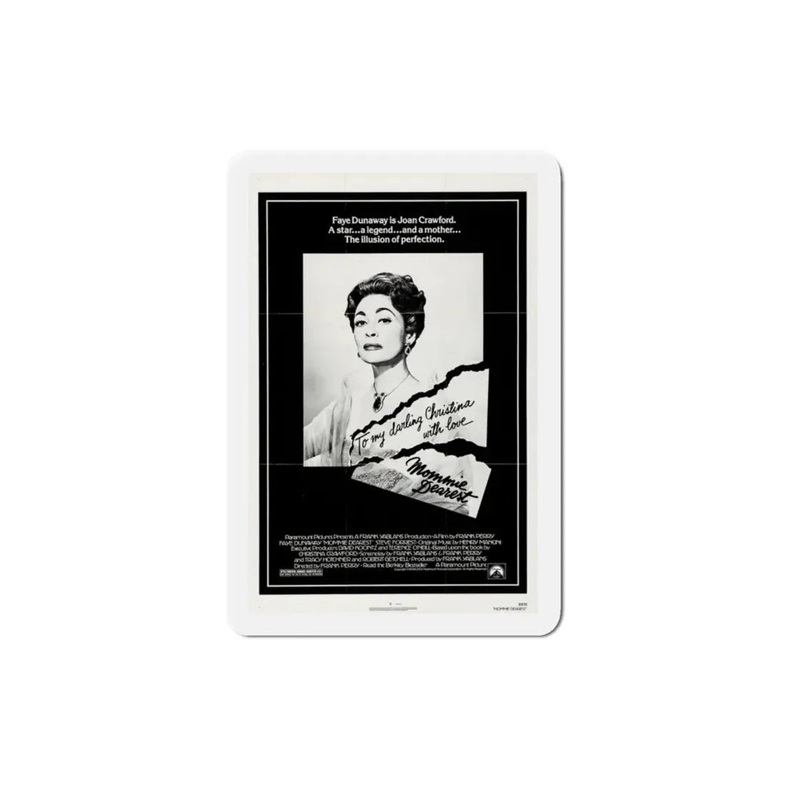 Mommie Dearest 1981 Movie Poster Refrigerator Magnet - The Sticker Space