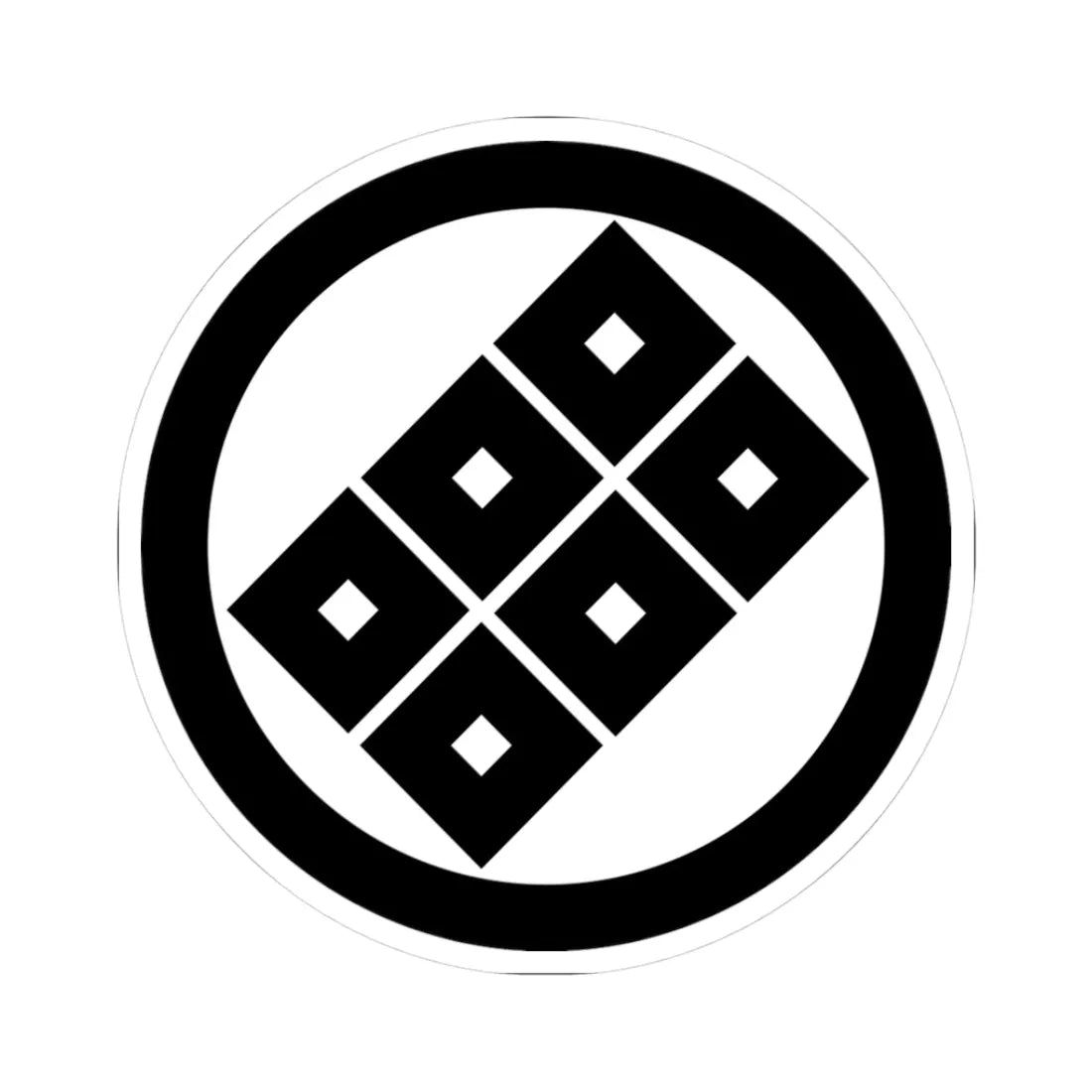 Mon Clan Shôni (Japan) (Coat of Arms) STICKER Vinyl Kiss-Cut Decal 3 Inch White - The Sticker Space