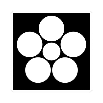 Mon Hisamatsu (Japan) (Coat of Arms) STICKER Vinyl Kiss-Cut Decal 4 Inch White - The Sticker Space