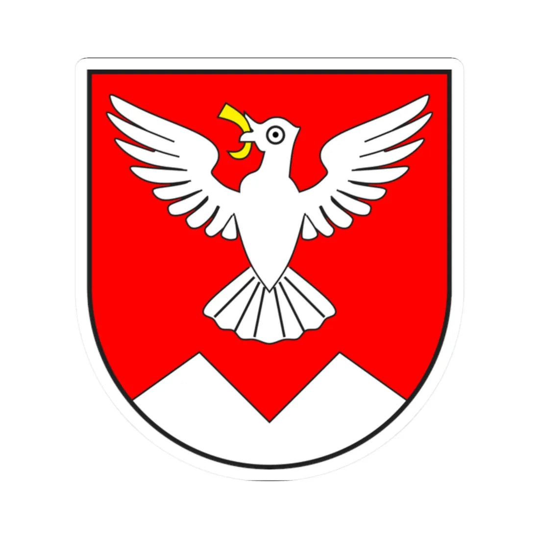 Mon wappen (Switzerland) (Coat of Arms) STICKER Vinyl Kiss-Cut Decal 2 Inch White - The Sticker Space