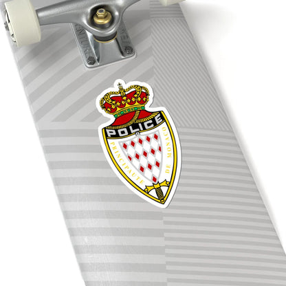 Monaco Police Department Insignia (Monaco) (Coat of Arms) STICKER Vinyl Kiss-Cut Decal - The Sticker Space