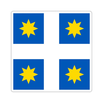 Monastyrok Ivano-Frankivsk Oblast flag (Ukraine) STICKER Vinyl Kiss-Cut Decal 2 Inch White - The Sticker Space