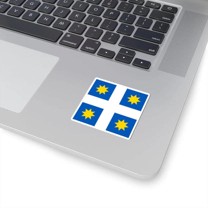 Monastyrok Ivano-Frankivsk Oblast flag (Ukraine) STICKER Vinyl Kiss-Cut Decal - The Sticker Space
