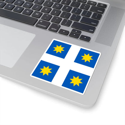 Monastyrok Ivano-Frankivsk Oblast flag (Ukraine) STICKER Vinyl Kiss-Cut Decal - The Sticker Space