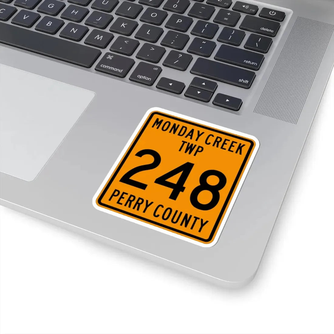 Monday Creek Township Route 248 Perry County Ohio (Ohio) (Road Sign) STICKER Vinyl Kiss-Cut Decal - The Sticker Space