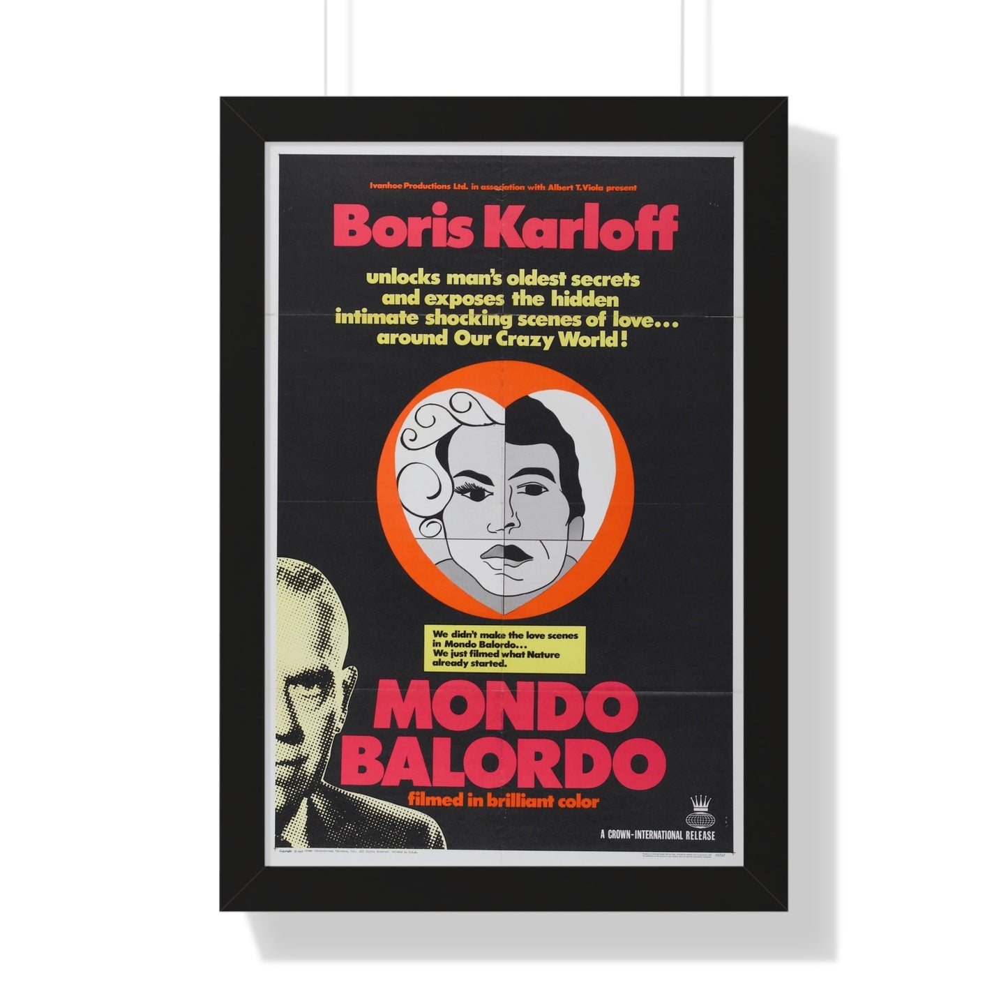 MONDO BALORDO 1964 - Framed Movie Poster-16″ x 24″-The Sticker Space