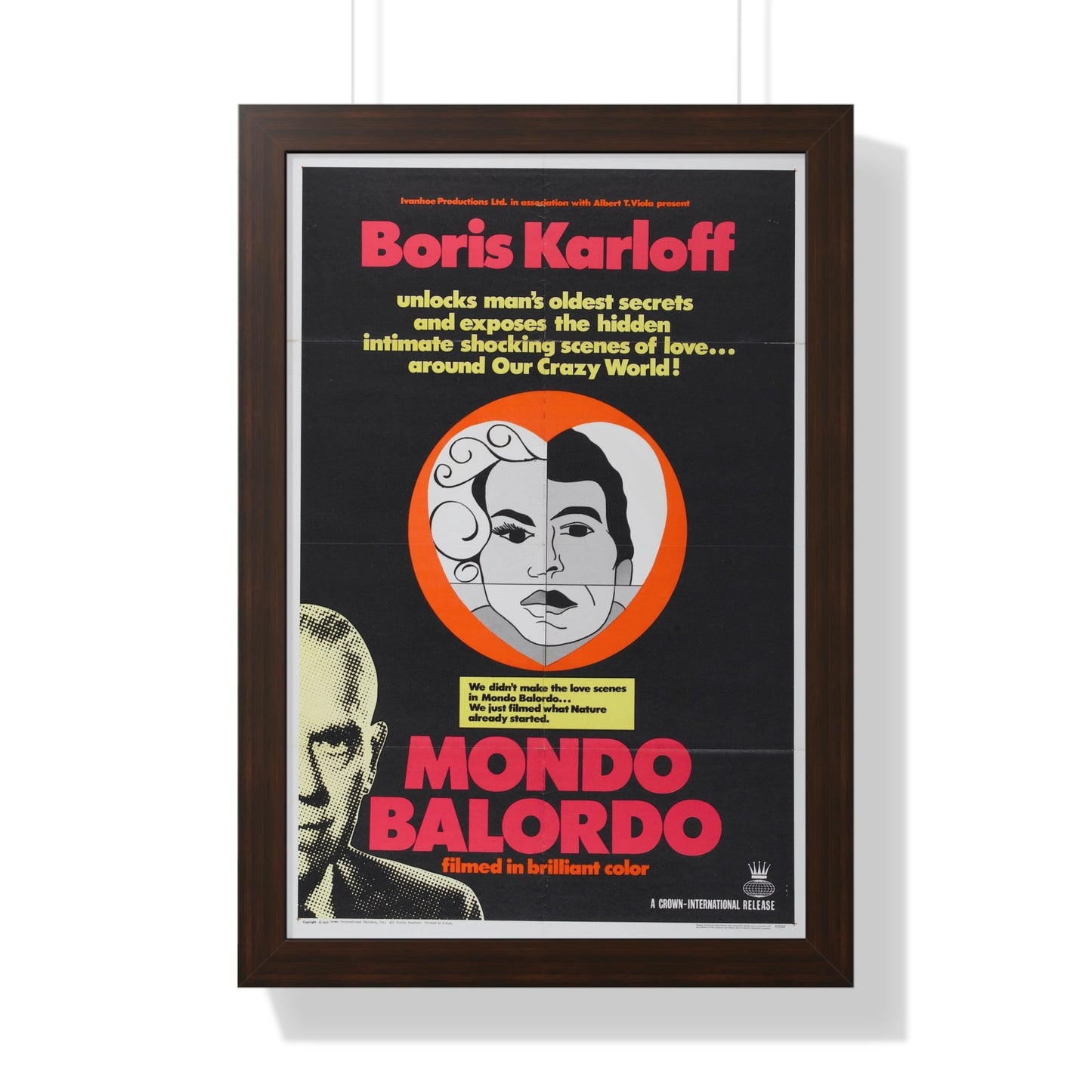 MONDO BALORDO 1964 - Framed Movie Poster-16″ x 24″-The Sticker Space