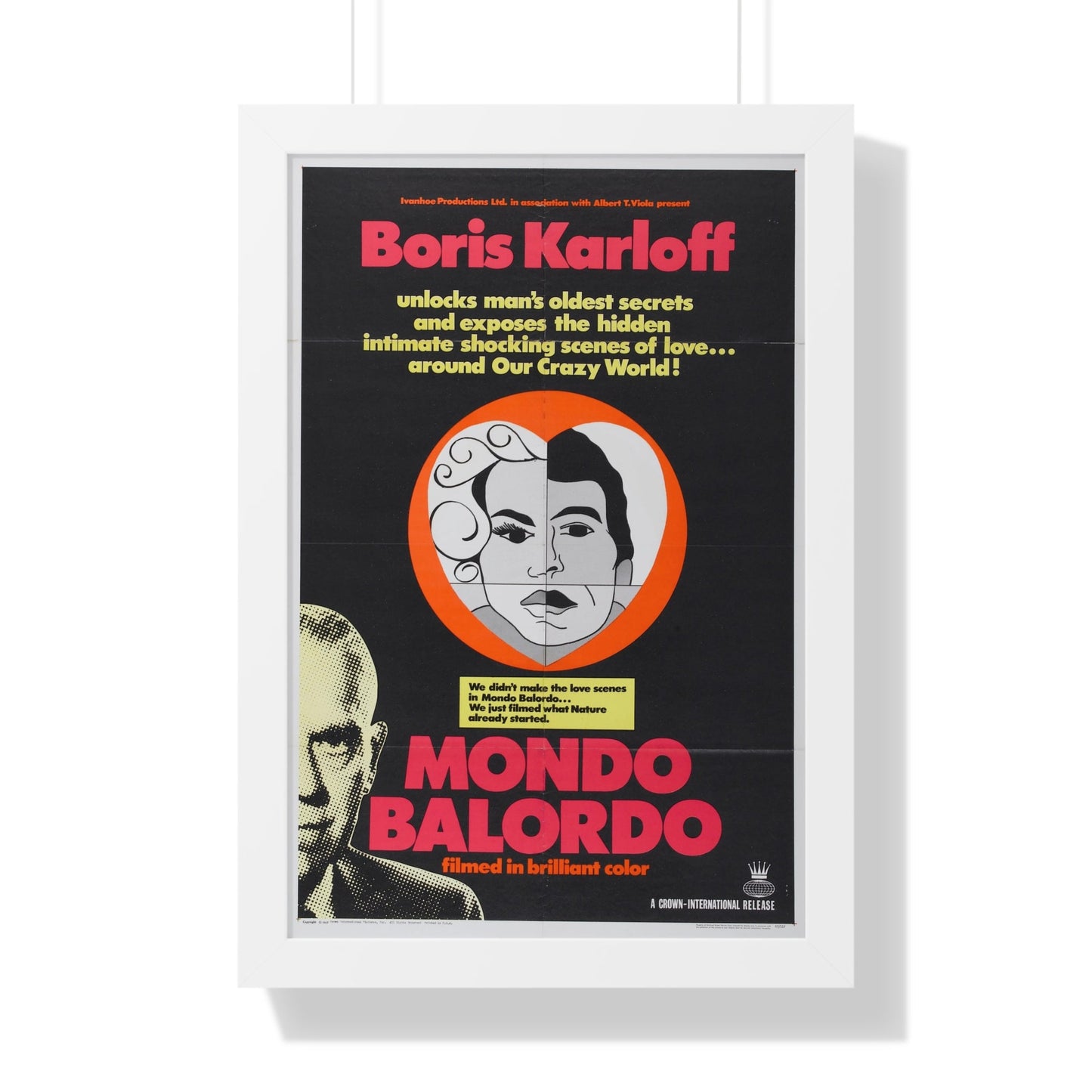 MONDO BALORDO 1964 - Framed Movie Poster-16″ x 24″-The Sticker Space