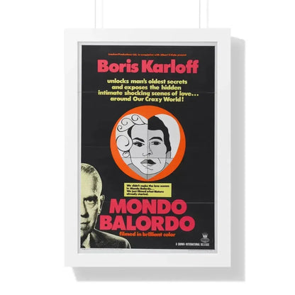 MONDO BALORDO 1964 - Framed Movie Poster 16″ x 24″ White - The Sticker Space