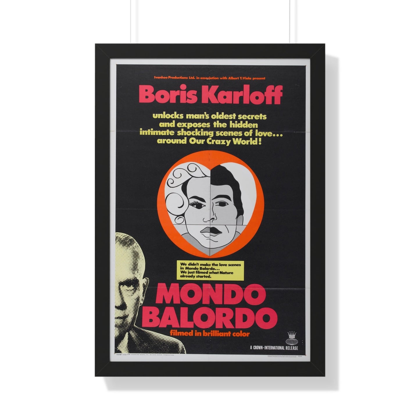 MONDO BALORDO 1964 - Framed Movie Poster-20" x 30"-The Sticker Space