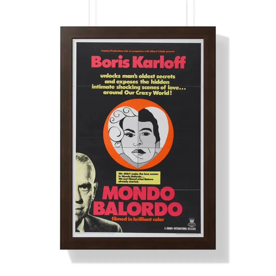 MONDO BALORDO 1964 - Framed Movie Poster - The Sticker Space