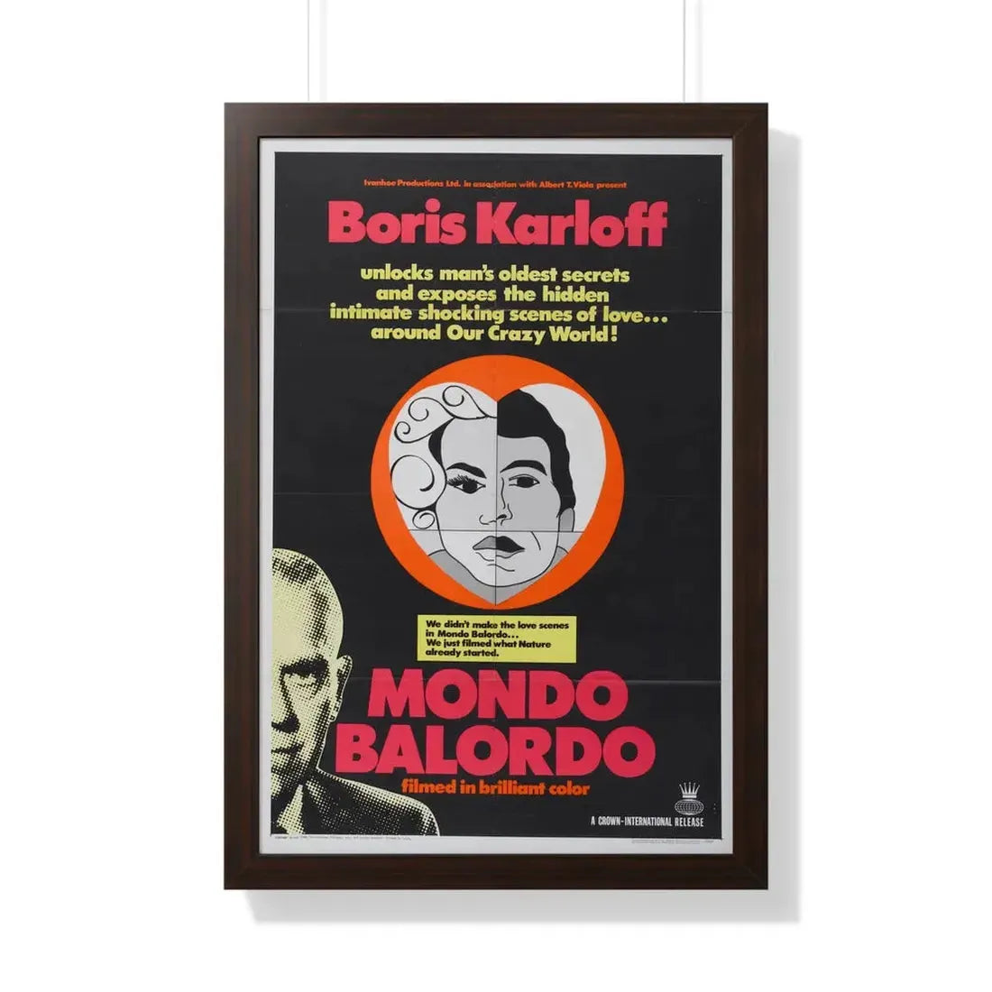 MONDO BALORDO 1964 - Framed Movie Poster - The Sticker Space