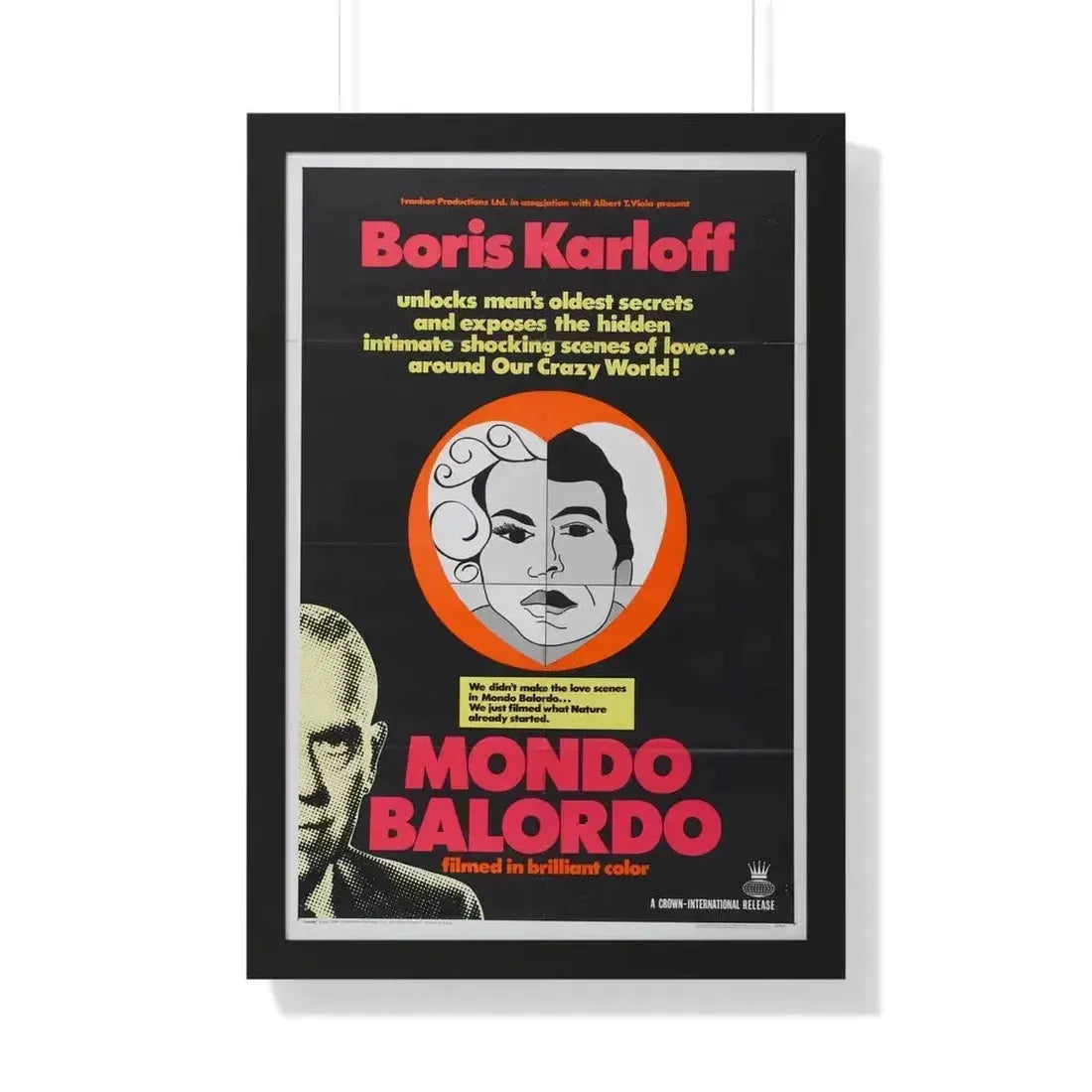 MONDO BALORDO 1964 - Framed Movie Poster - The Sticker Space