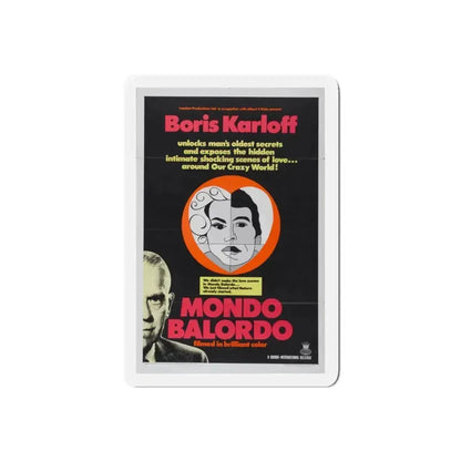 MONDO BALORDO 1964 Movie Poster - Refrigerator Magnet 5 Inch Die-Cut - The Sticker Space