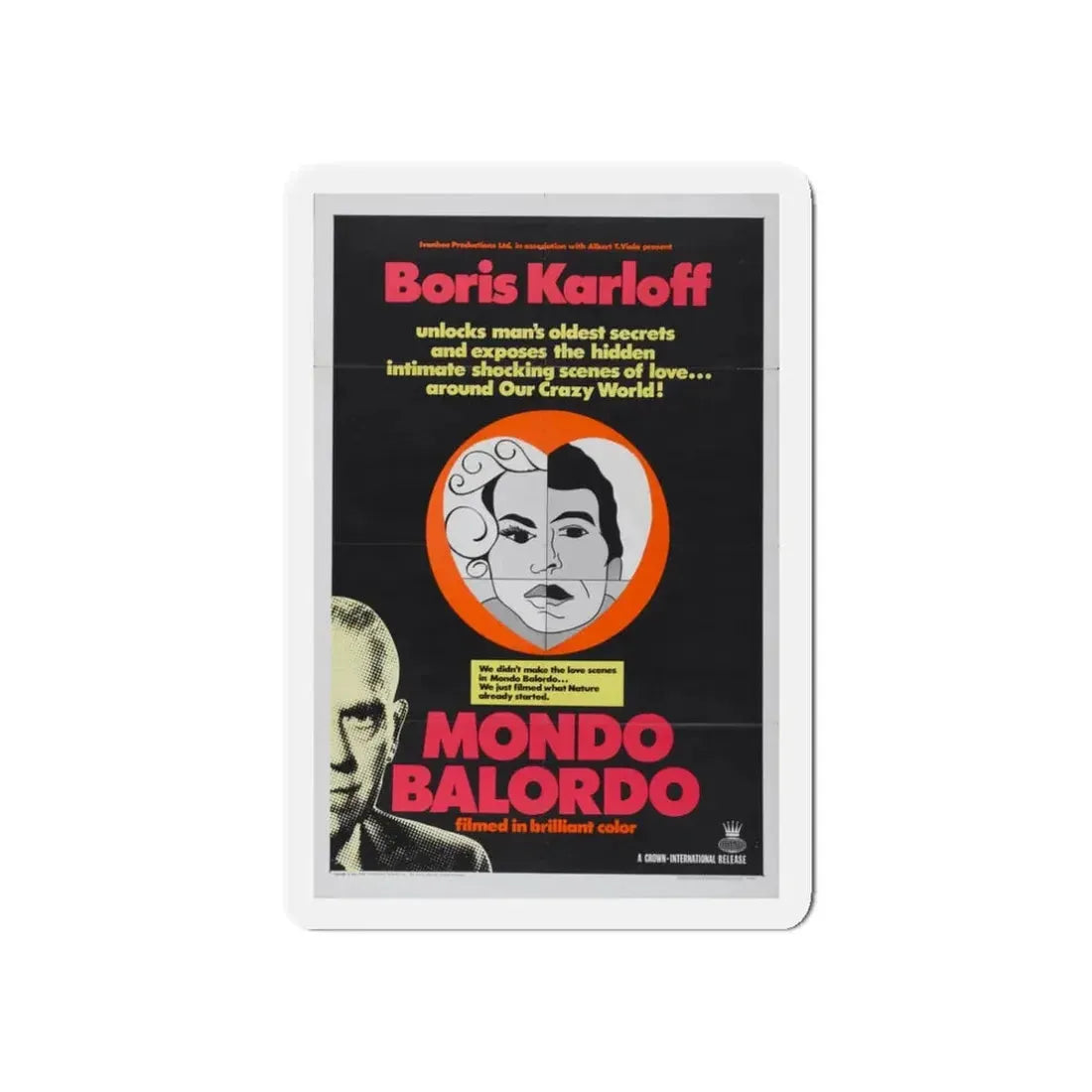 MONDO BALORDO 1964 Movie Poster - Refrigerator Magnet - The Sticker Space