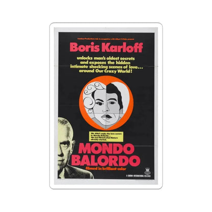 MONDO BALORDO 1964 Movie Poster - STICKER Vinyl Kiss-Cut Decal 6 Inch White - The Sticker Space