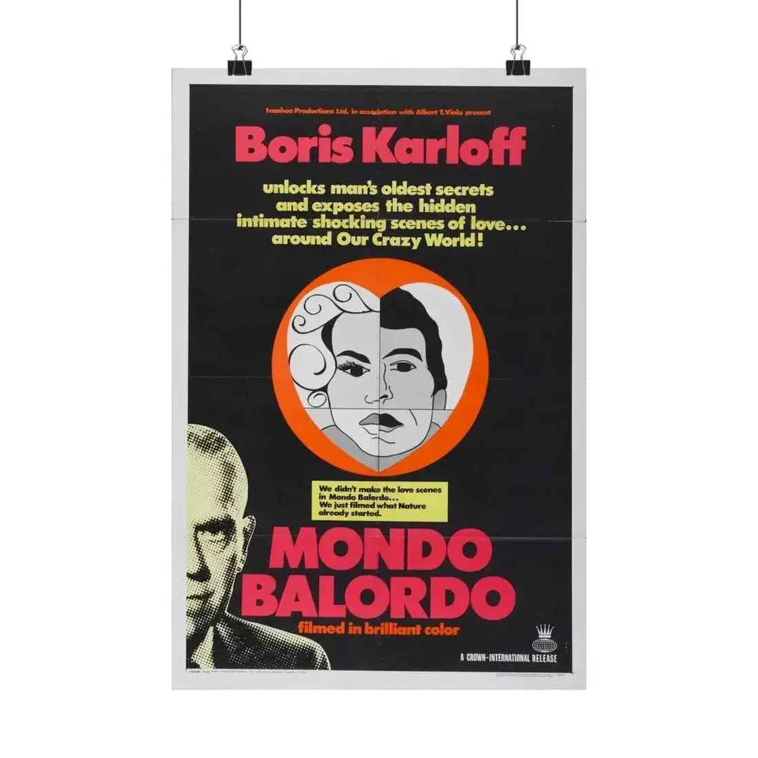 MONDO BALORDO 1964 - Paper Movie Poster 12″ x 18″ Matte - The Sticker Space