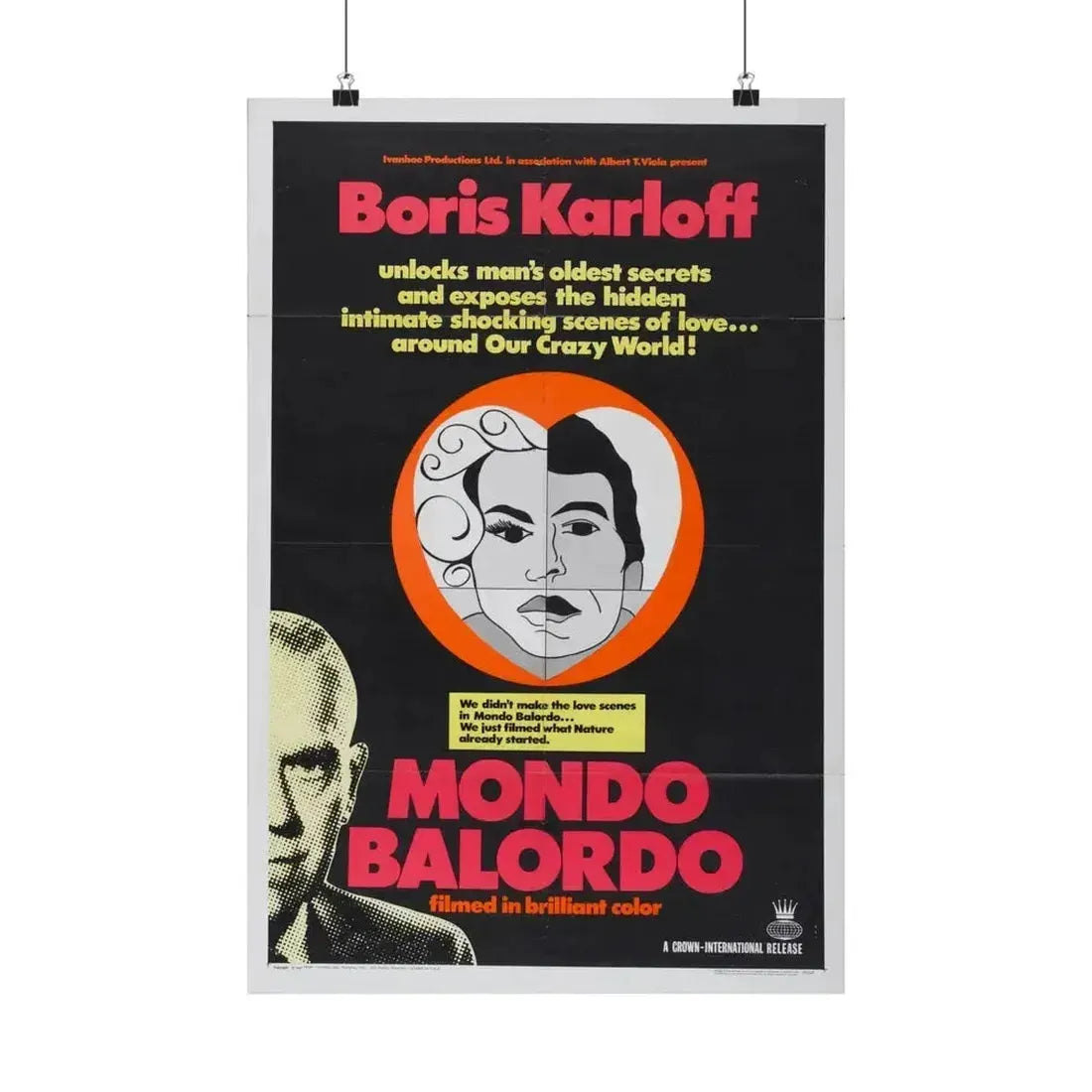 MONDO BALORDO 1964 - Paper Movie Poster 16″ x 24″ Matte - The Sticker Space