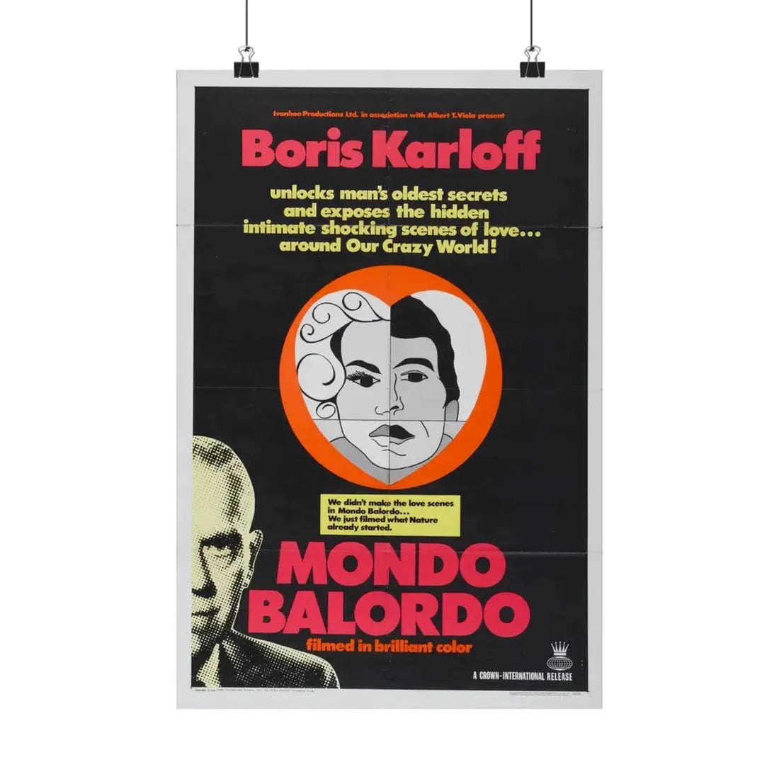 MONDO BALORDO 1964 - Paper Movie Poster - The Sticker Space