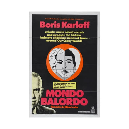 MONDO BALORDO 1964 - Paper Movie Poster - The Sticker Space