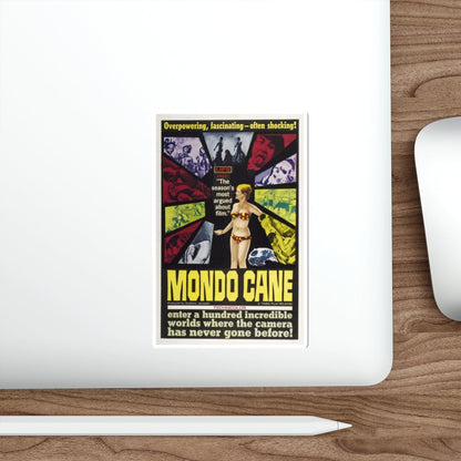 MONDO CANE 1962 Movie Poster STICKER Vinyl Die-Cut Decal-The Sticker Space