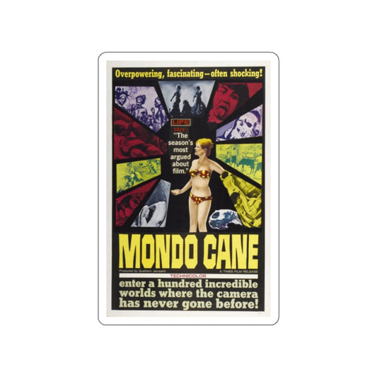 MONDO CANE 1962 Movie Poster STICKER Vinyl Die-Cut Decal-2 Inch-The Sticker Space