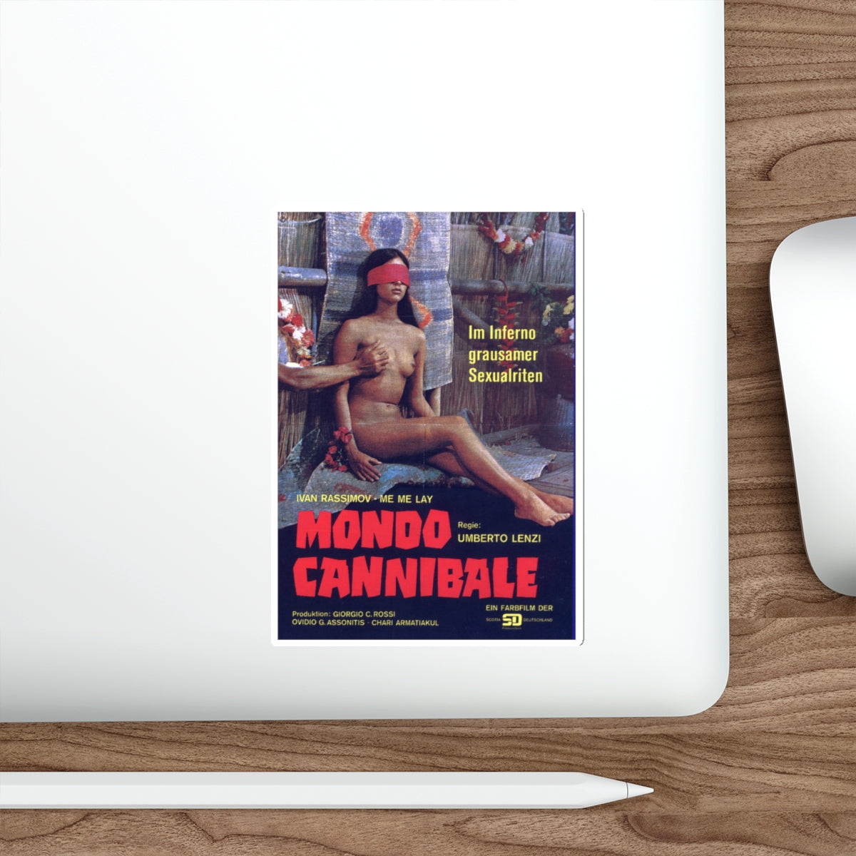 MONDO CANNIBALE 1980 Movie Poster STICKER Vinyl Die-Cut Decal-The Sticker Space