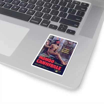 MONDO CANNIBALE 1980 Movie Poster - STICKER Vinyl Kiss-Cut Decal - The Sticker Space