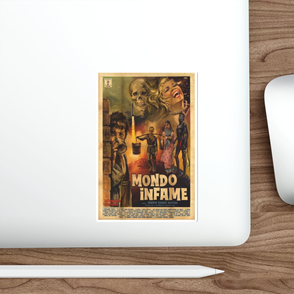 MONDO INFAME 1963 Movie Poster STICKER Vinyl Die-Cut Decal-The Sticker Space