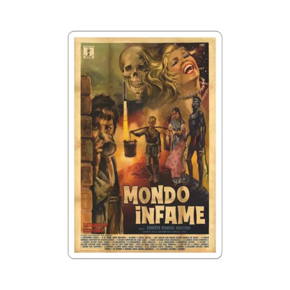 MONDO INFAME 1963 Movie Poster - STICKER Vinyl Kiss-Cut Decal 6 Inch White - The Sticker Space