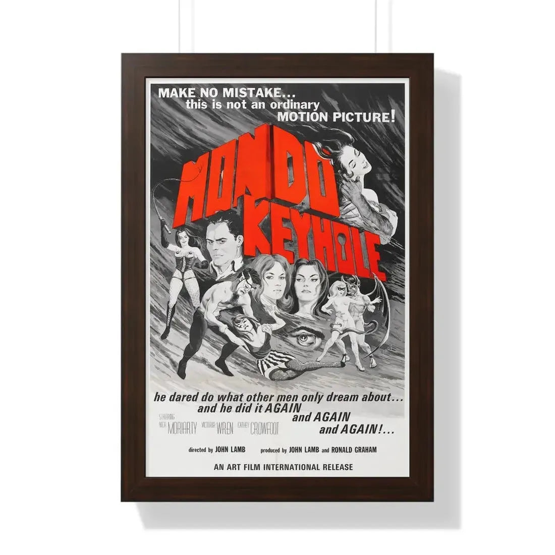 MONDO KEYHOLE 1966 - Framed Movie Poster - The Sticker Space