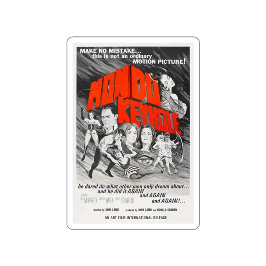 MONDO KEYHOLE 1966 Movie Poster STICKER Vinyl Die-Cut Decal 2 Inch - The Sticker Space