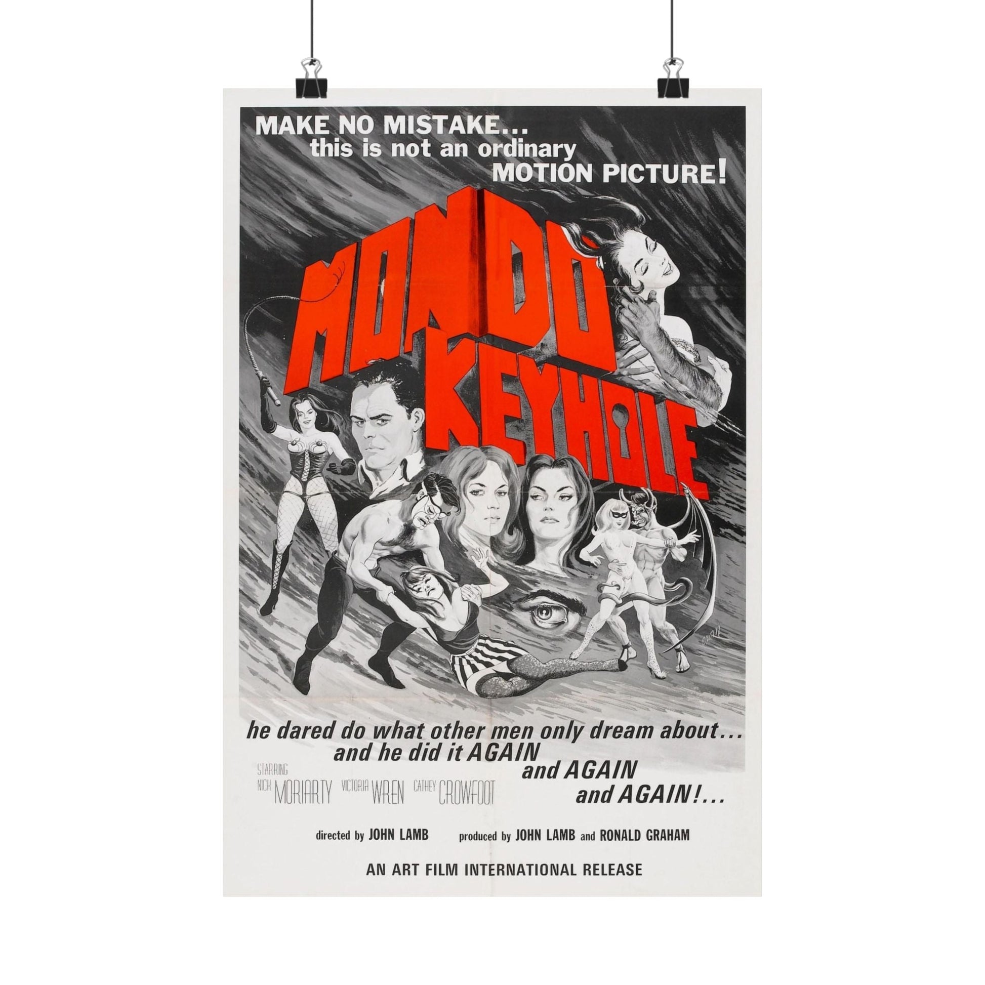 MONDO KEYHOLE 1966 - Paper Movie Poster-12″ x 18″-The Sticker Space