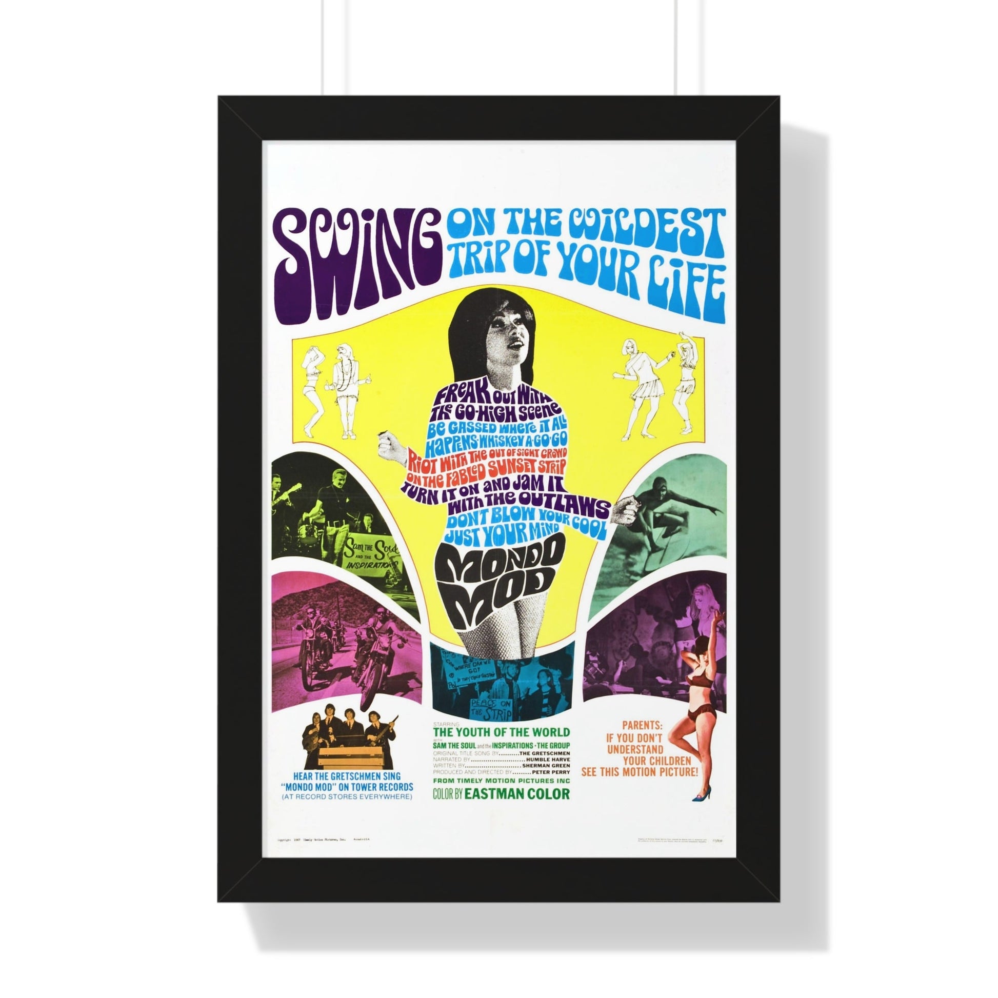 MONDO MOD 1967 - Framed Movie Poster-16″ x 24″-The Sticker Space