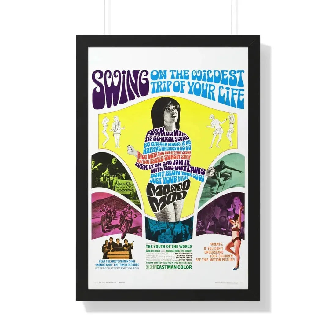 MONDO MOD 1967 - Framed Movie Poster - The Sticker Space