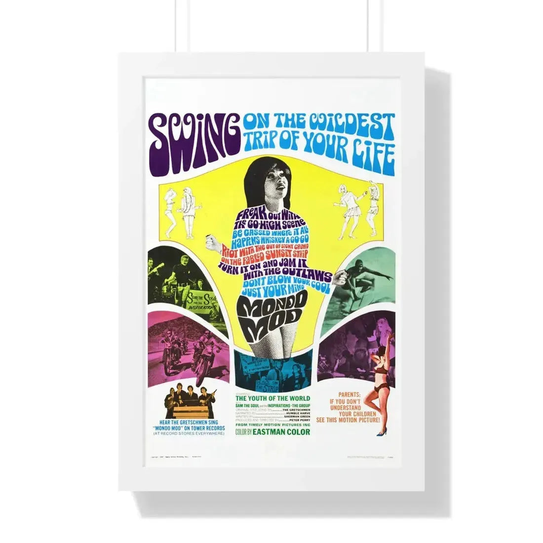 MONDO MOD 1967 - Framed Movie Poster - The Sticker Space