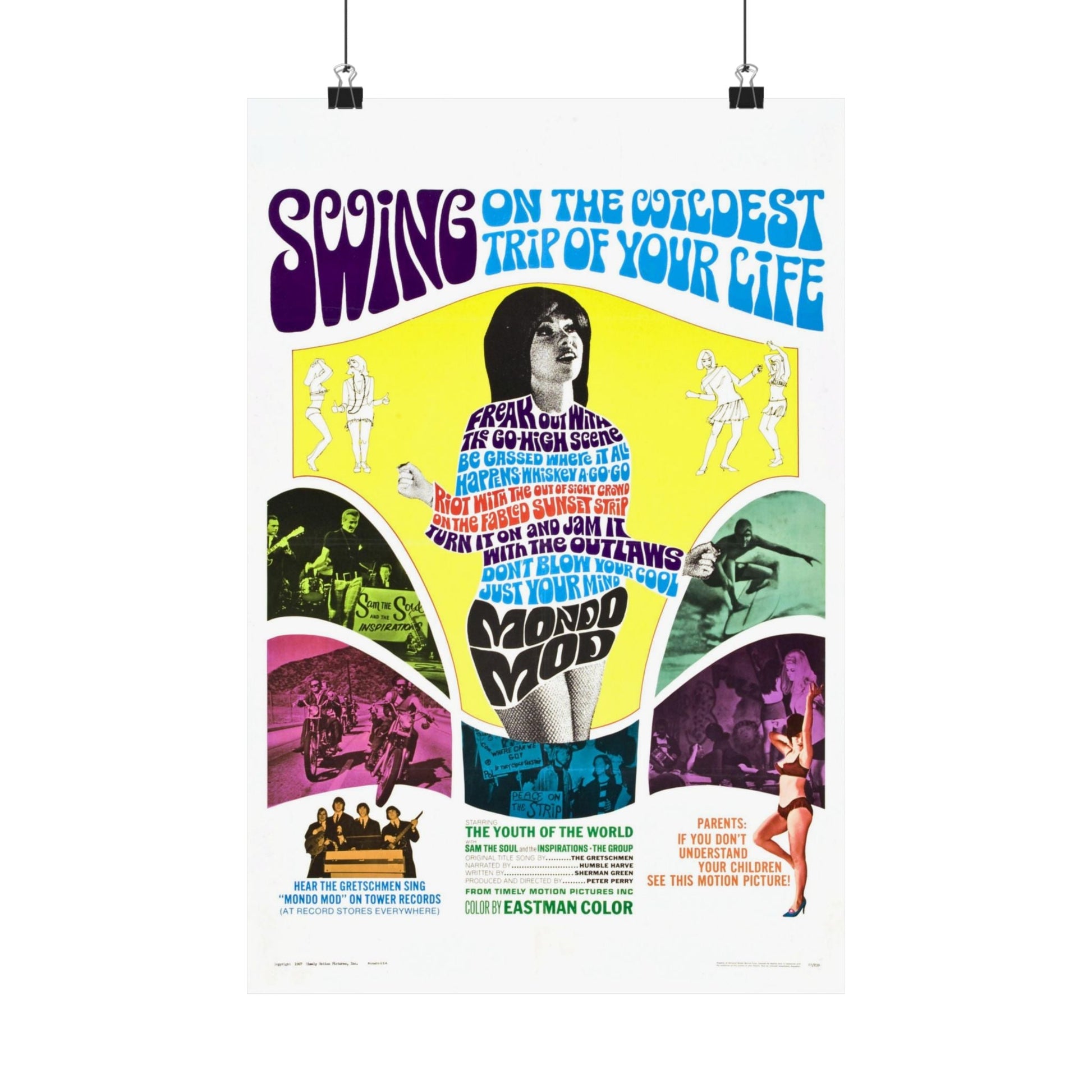 MONDO MOD 1967 - Paper Movie Poster-12″ x 18″-The Sticker Space