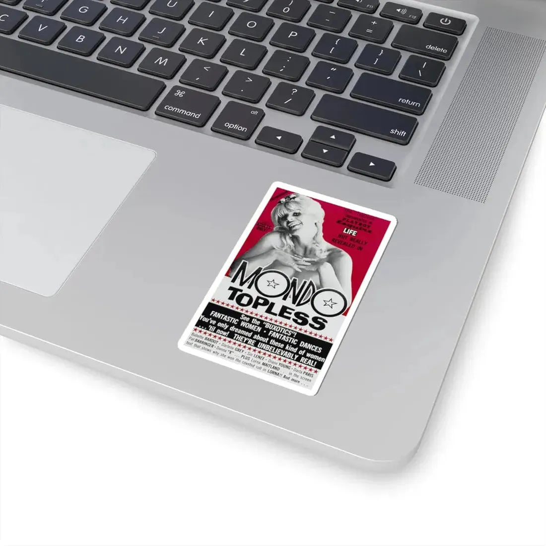 MONDO TOPLESS 1966 Movie Poster - STICKER Vinyl Kiss-Cut Decal - The Sticker Space