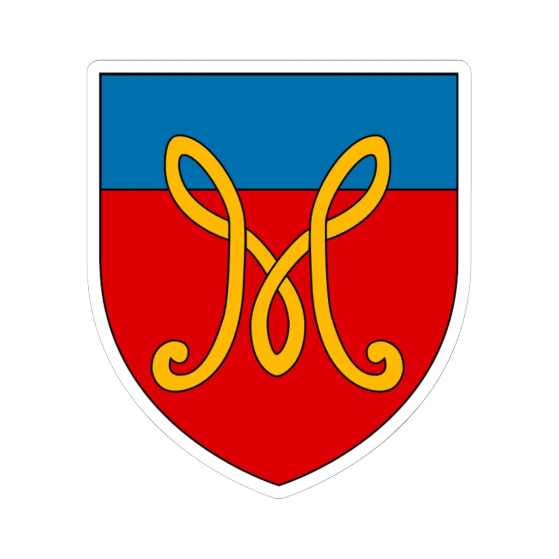 Mondovi Coat of Arms French Algeria (Algeria) (Coat of Arms) STICKER Vinyl Kiss-Cut Decal 6 Inch White - The Sticker Space