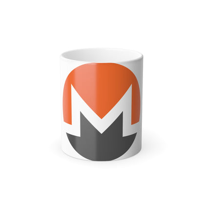 MONERO XMR (Cryptocurrency) Color Changing Mug 11oz-11oz-The Sticker Space