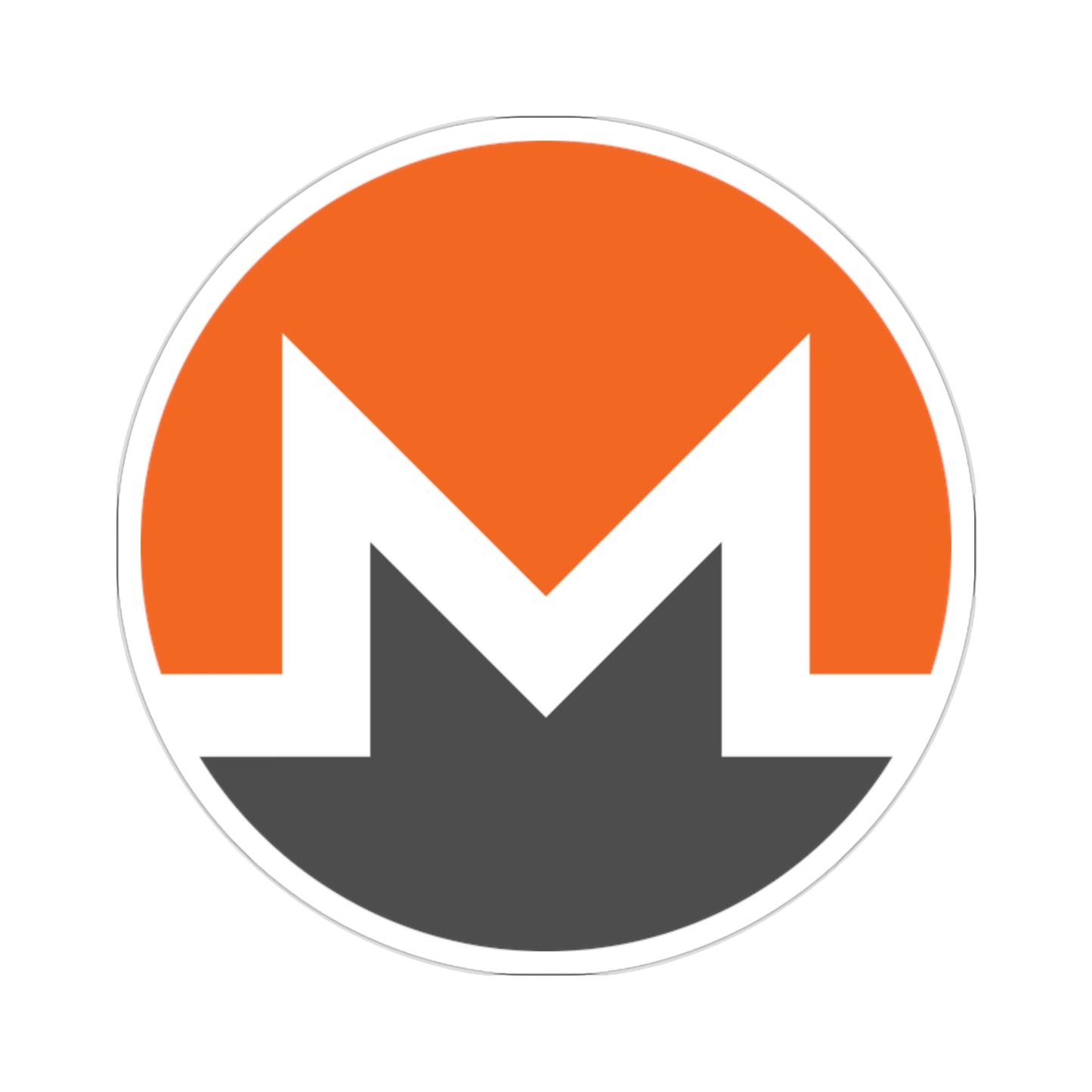 MONERO XMR (Cryptocurrency) STICKER Vinyl Die-Cut Decal-2 Inch-The Sticker Space