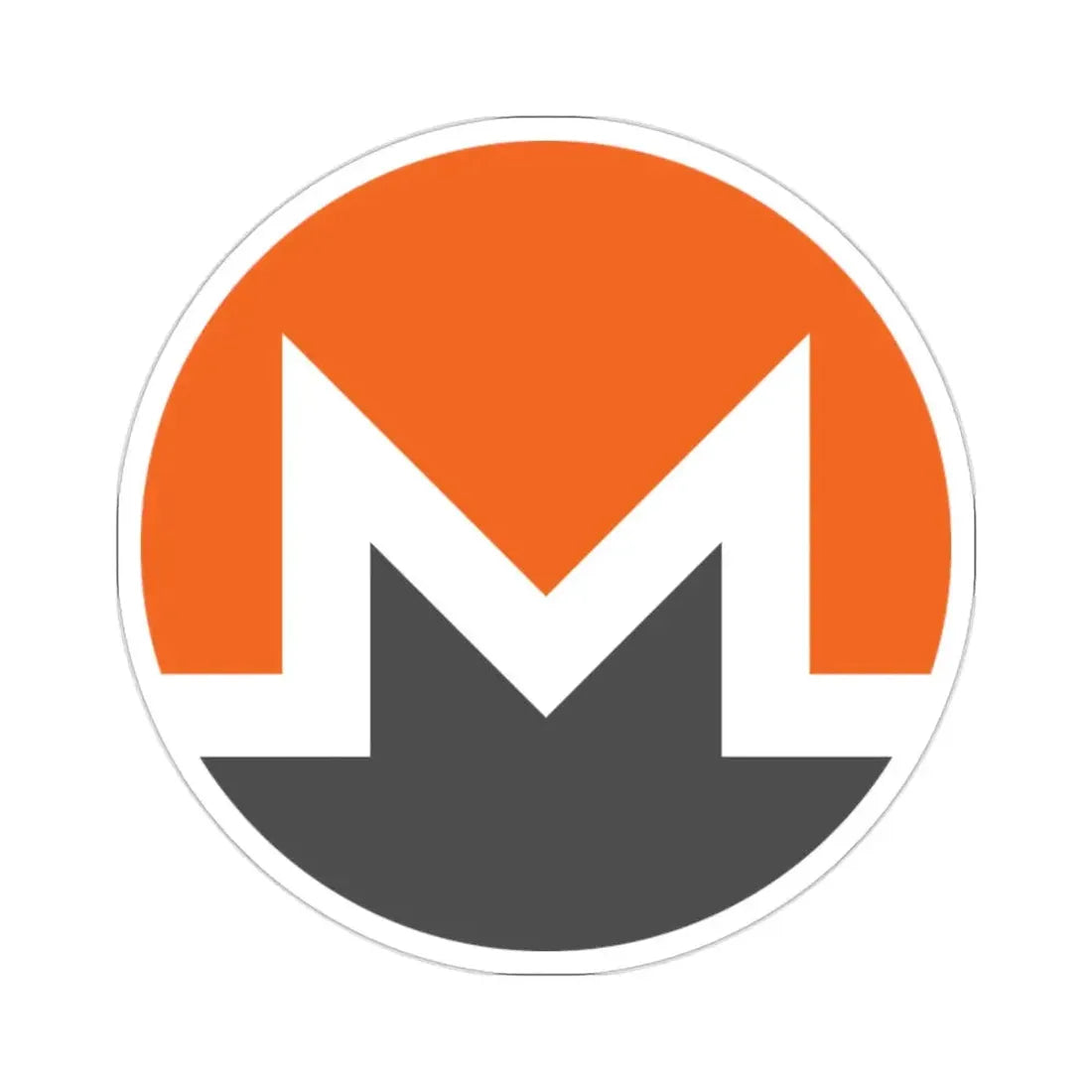 MONERO XMR (Cryptocurrency) STICKER Vinyl Die-Cut Decal 2 Inch - The Sticker Space